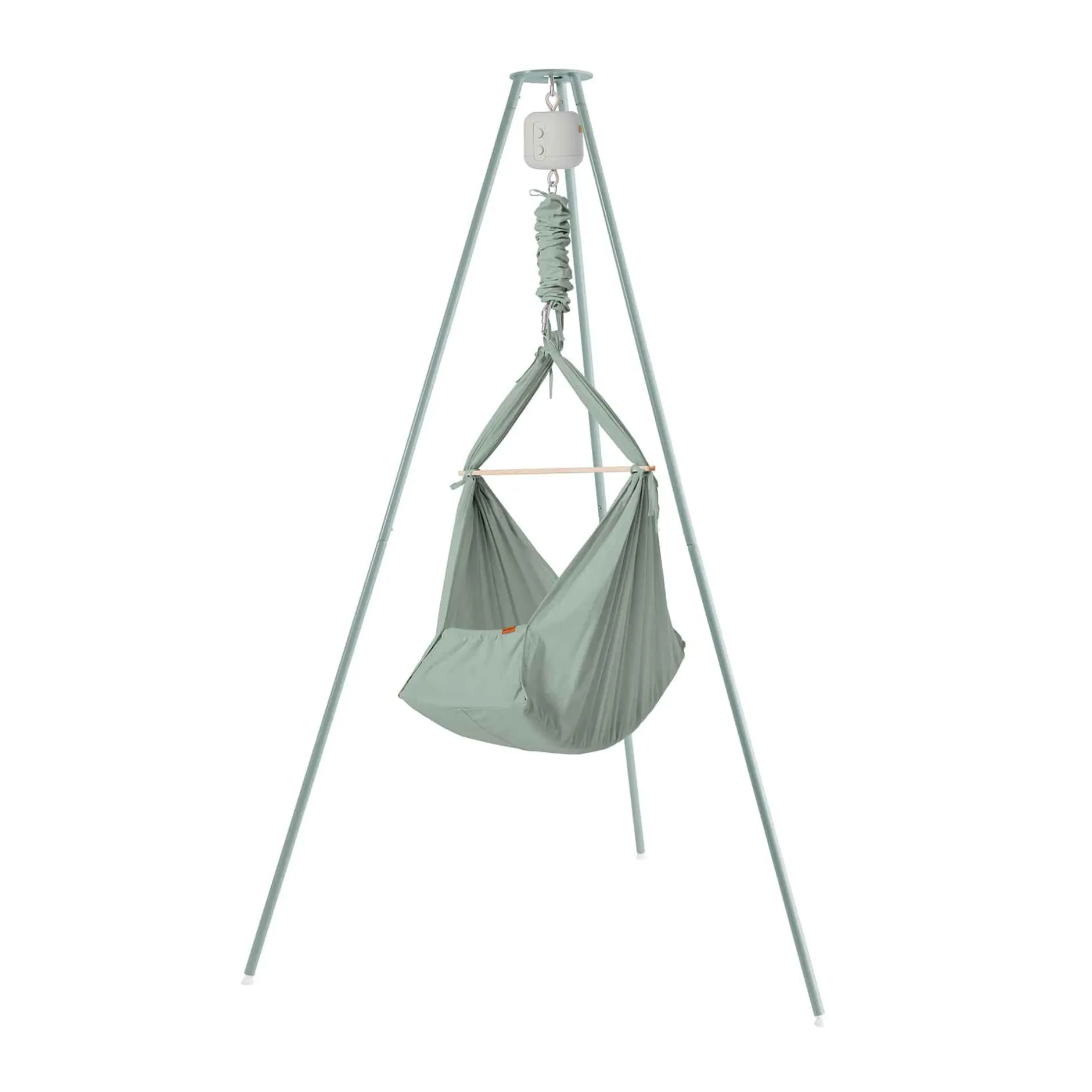 MEMBANTU Set Federwiege Basic mit Ständer Basic & Motor Sage Green* Babybetten