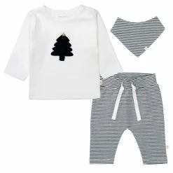 STACCATO Set Langarmshirt, Hose und Tuch Christmas* Festliche Kleidung|Hosen