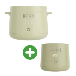 LIINI Set Flaschenwärmer 3.0 und Breiwärmer Olive* Babykostwärmer