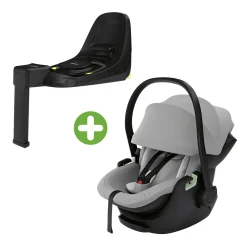 THULE Set Maple Light Grey mit Alfi Basisstation*Kinder Isofix Stationen|Babyschalen 0-13 Kg, Gruppe 0+