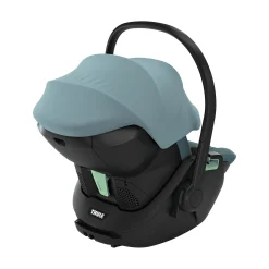 THULE Set Maple Mid Blue mit Alfi Basisstation*Kinder Isofix Stationen|Babyschalen 0-13 Kg, Gruppe 0+