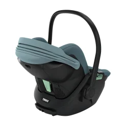 THULE Set Maple Mid Blue mit Alfi Basisstation*Kinder Isofix Stationen|Babyschalen 0-13 Kg, Gruppe 0+