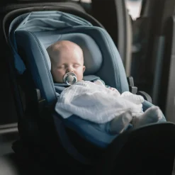 THULE Set Maple Mid Blue mit Alfi Basisstation*Kinder Isofix Stationen|Babyschalen 0-13 Kg, Gruppe 0+