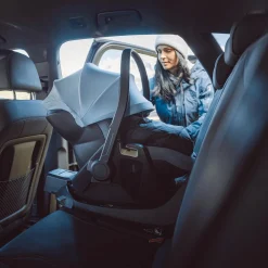 THULE Set Maple Mid Blue mit Alfi Basisstation*Kinder Isofix Stationen|Babyschalen 0-13 Kg, Gruppe 0+