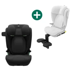 THULE Set Palm mit Fußstütze Black*Kinder Kindersitze Isofix|Kindersitze 15-36 Kg, Gruppe 2/3