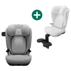 THULE Set Palm mit Fußstütze Mid Grey*Kinder Kindersitze 15-36 Kg, Gruppe 2/3|Kindersitze Isofix