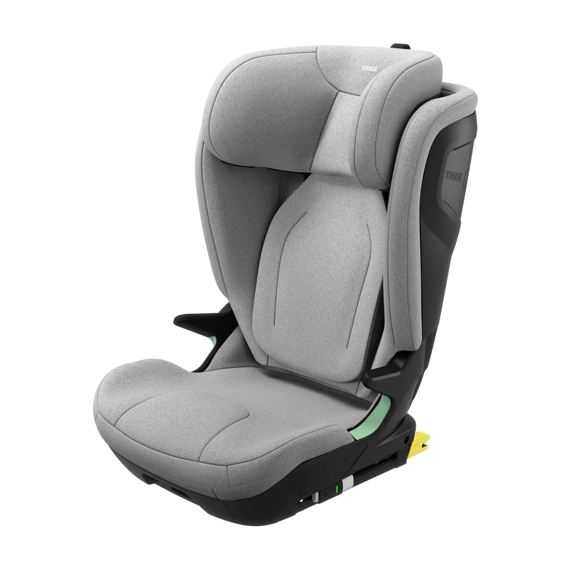 THULE Set Palm mit Fußstütze Mid Grey*Kinder Kindersitze 15-36 Kg, Gruppe 2/3|Kindersitze Isofix