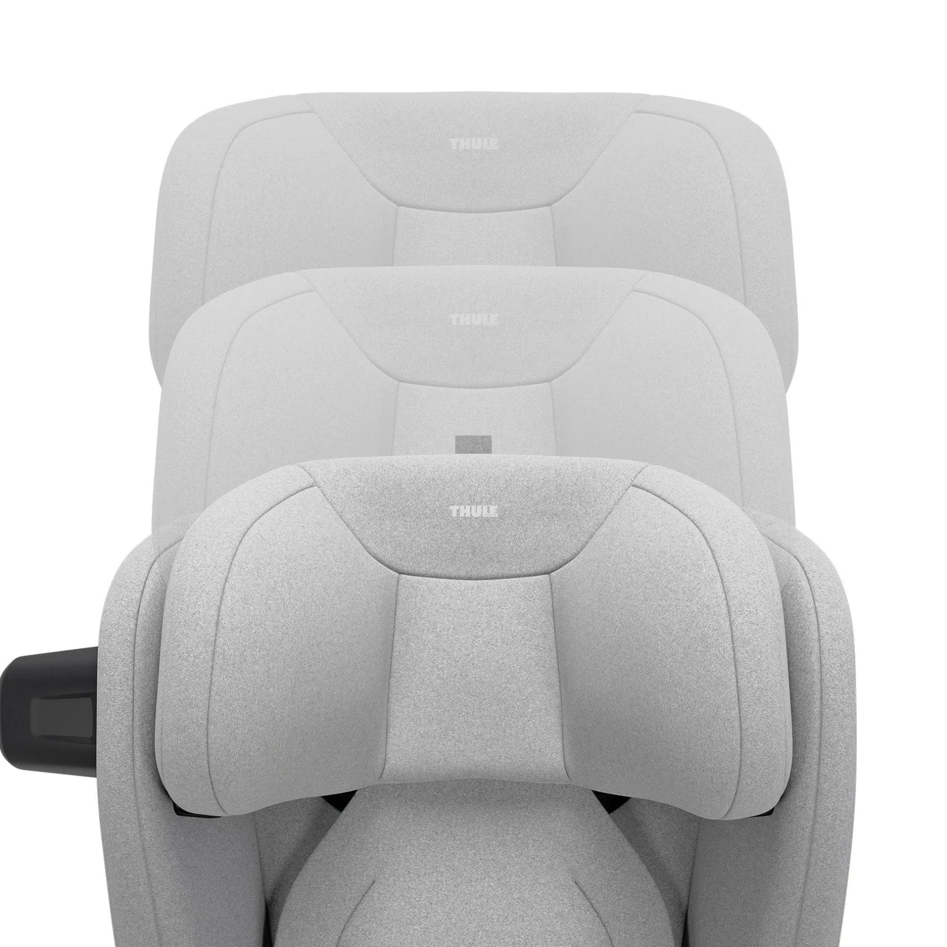 THULE Set Palm mit Fußstütze Mid Grey*Kinder Kindersitze 15-36 Kg, Gruppe 2/3|Kindersitze Isofix