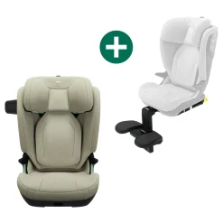 THULE Set Palm mit Fußstütze Soft Beige*Kinder Kindersitze Isofix|Kindersitze 15-36 Kg, Gruppe 2/3