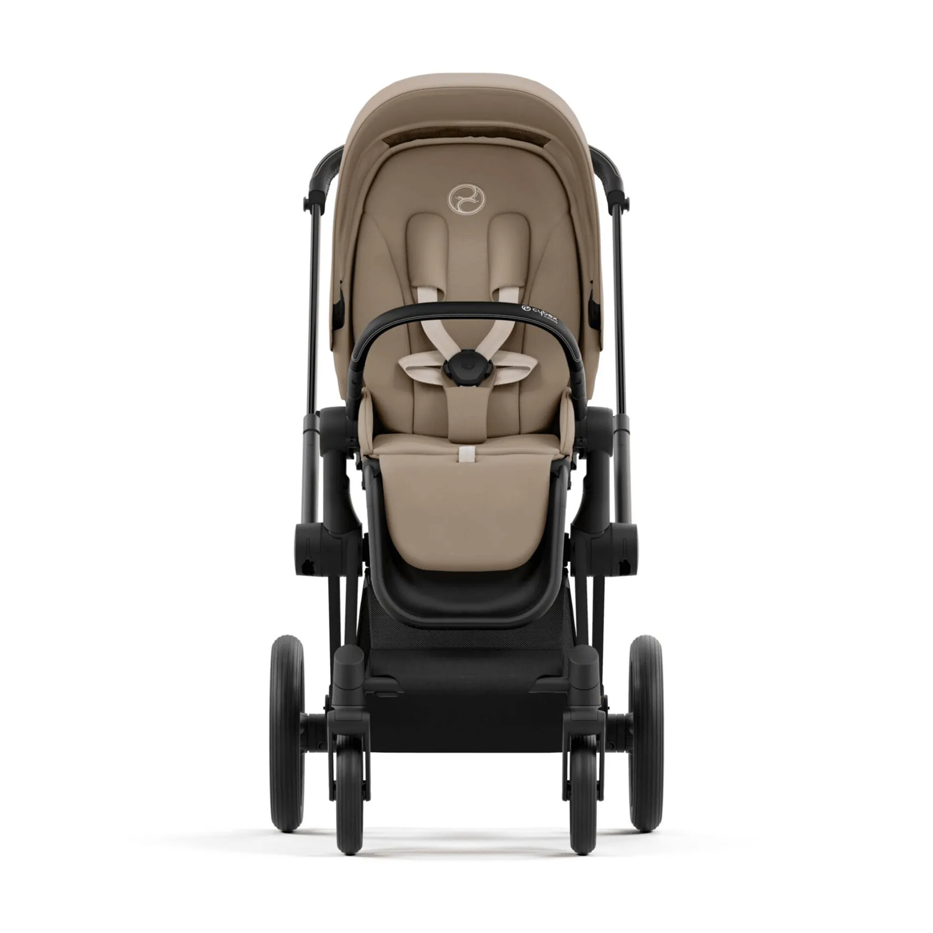 cybex PLATINUM Set Priam Rahmen Chrome Black mit Wanne Lux und Sitzpaket Cozy*Kinder Kinderwagen Zubehör|Kombi-Kinderwagen