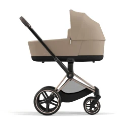 cybex PLATINUM Set Priam Rahmen Chrome Black mit Wanne Lux und Sitzpaket Cozy*Kinder Kinderwagen Zubehör|Kombi-Kinderwagen