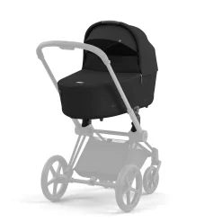 cybex PLATINUM Set Priam Rahmen Chrome Black mit Wanne Lux und Sitzpaket Sepia Black*Kinder Kinderwagen Zubehör|Kombi-Kinderwagen