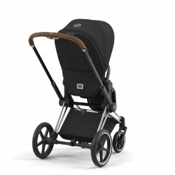 cybex PLATINUM Set Priam Rahmen Chrome Black mit Wanne Lux und Sitzpaket Sepia Black*Kinder Kinderwagen Zubehör|Kombi-Kinderwagen