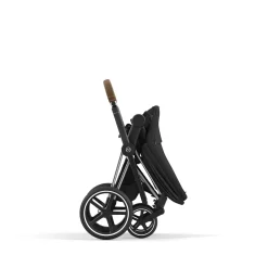 cybex PLATINUM Set Priam Rahmen Chrome Black mit Wanne Lux und Sitzpaket Sepia Black*Kinder Kinderwagen Zubehör|Kombi-Kinderwagen