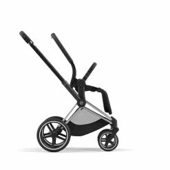 cybex PLATINUM Set Priam Rahmen Chrome Black mit Wanne Lux und Sitzpaket Sepia Black*Kinder Kinderwagen Zubehör|Kombi-Kinderwagen