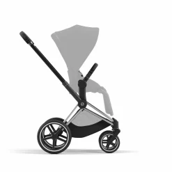 cybex PLATINUM Set Priam Rahmen Chrome Black mit Wanne Lux und Sitzpaket Sepia Black*Kinder Kinderwagen Zubehör|Kombi-Kinderwagen