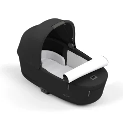 cybex PLATINUM Set Priam Rahmen Chrome Black mit Wanne Lux und Sitzpaket Sepia Black*Kinder Kinderwagen Zubehör|Kombi-Kinderwagen