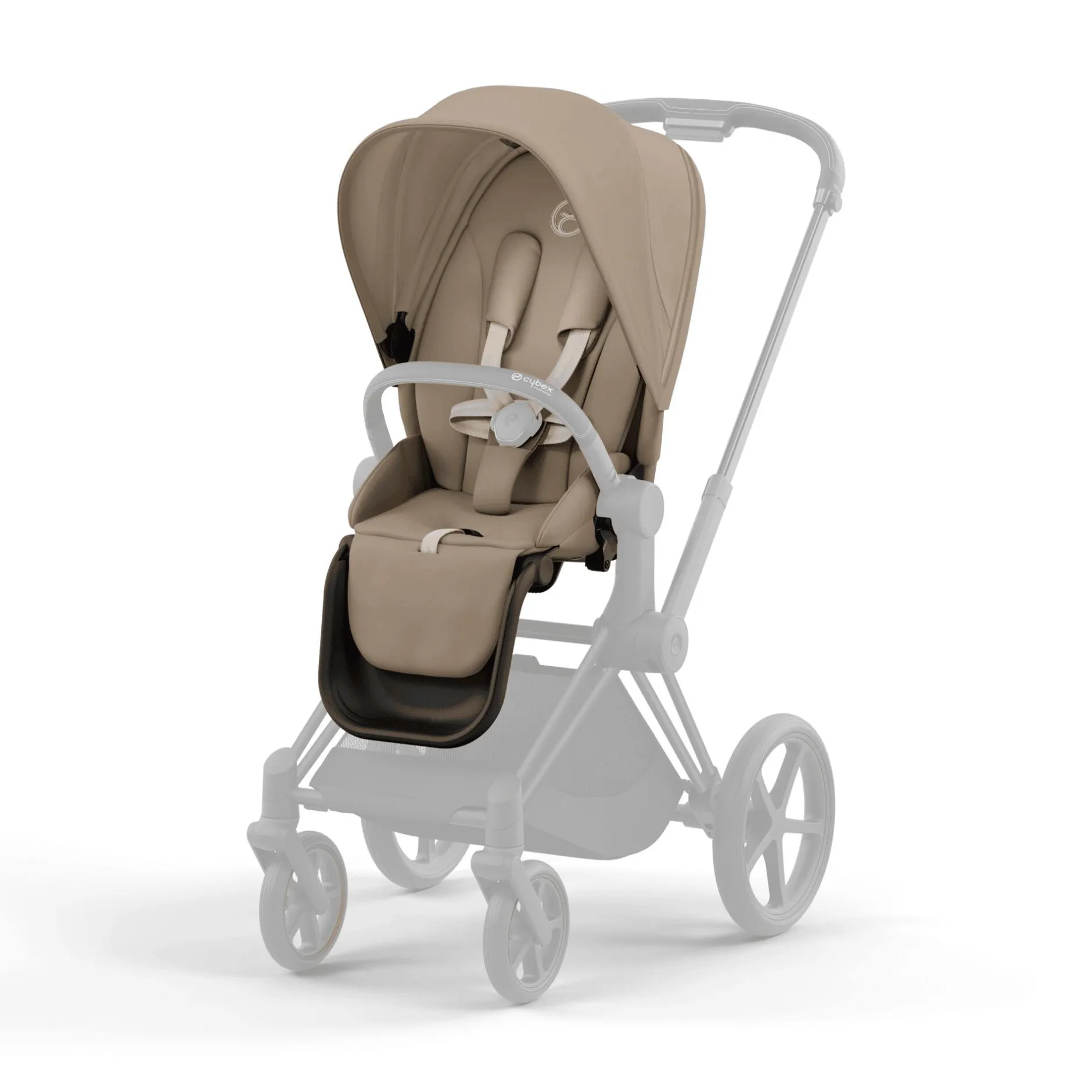 cybex PLATINUM Set Priam Rahmen Matt Black mit Wanne Lux und Sitzpaket Cozy*Kinder Kinderwagen Zubehör|Kombi-Kinderwagen
