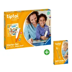 Ravensburger Set tiptoi® Starter-Set: Stift + Buch Meine Welt mit tiptoi® Stift-Hülle*Kinder Kinderbücher|Spielzeug Ab 2 Jahre