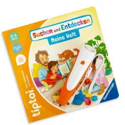 Ravensburger Set tiptoi® Starter-Set: Stift + Buch Meine Welt mit tiptoi® Stift-Hülle*Kinder Kinderbücher|Spielzeug Ab 2 Jahre