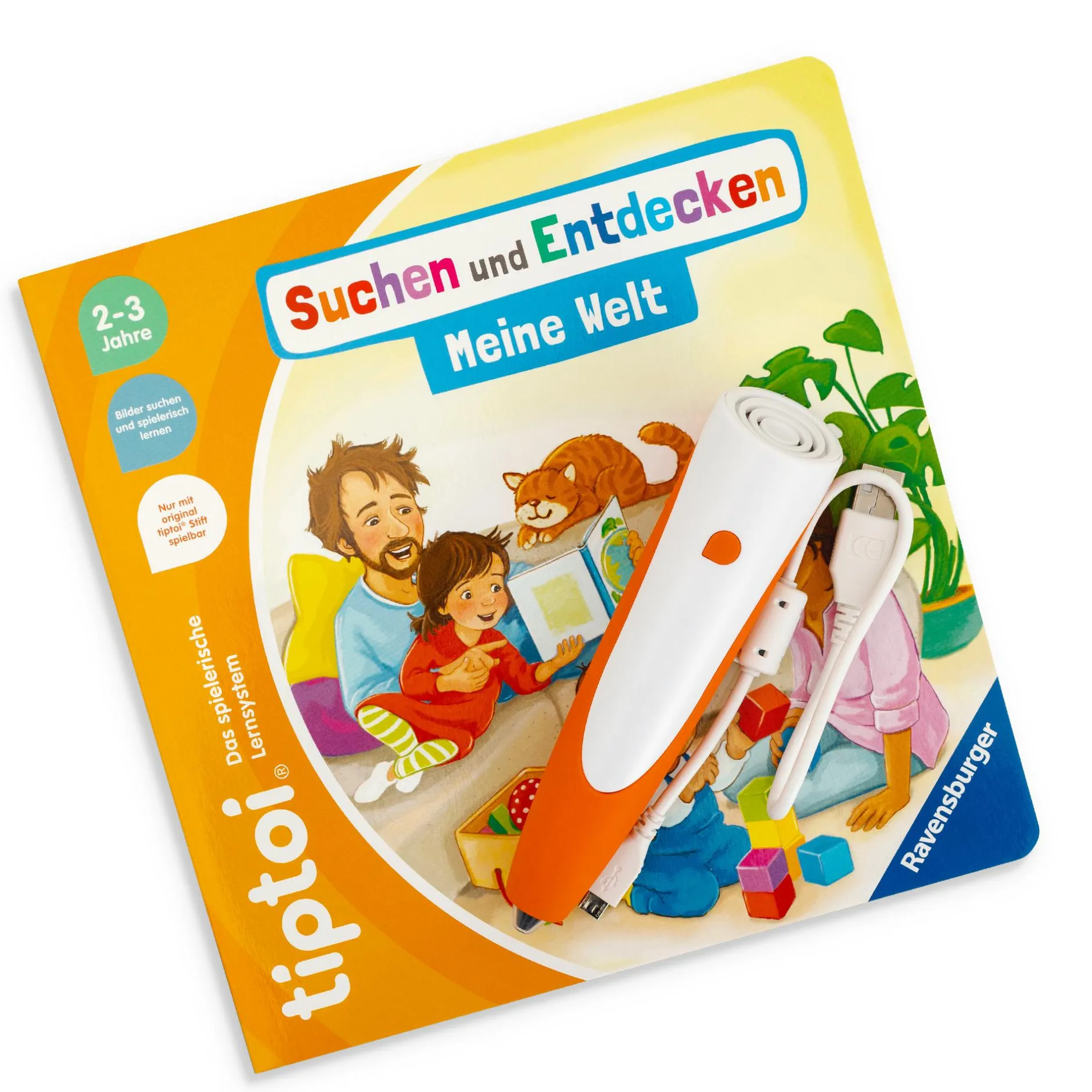 Ravensburger Set tiptoi® Starter-Set: Stift + Buch Meine Welt mit tiptoi® Stift-Hülle*Kinder Kinderbücher|Spielzeug Ab 2 Jahre