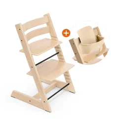 STOKKE Set Tripp Trapp® Natural mit Baby Set* Treppenhochstühle