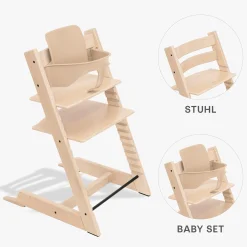 STOKKE Set Tripp Trapp® Natural mit Baby Set* Treppenhochstühle