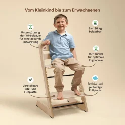 STOKKE Set Tripp Trapp® Natural mit Baby Set* Treppenhochstühle