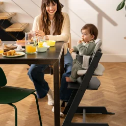 STOKKE Set Tripp Trapp® Schwarz mit Baby Set* Treppenhochstühle