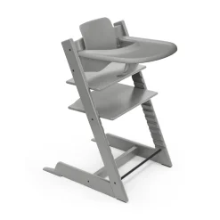 STOKKE Set Tripp Trapp® Storm Grey mit Baby Set und Tablett* Treppenhochstühle