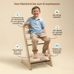 STOKKE Set Tripp Trapp® Storm Grey mit Baby Set und Tablett* Treppenhochstühle