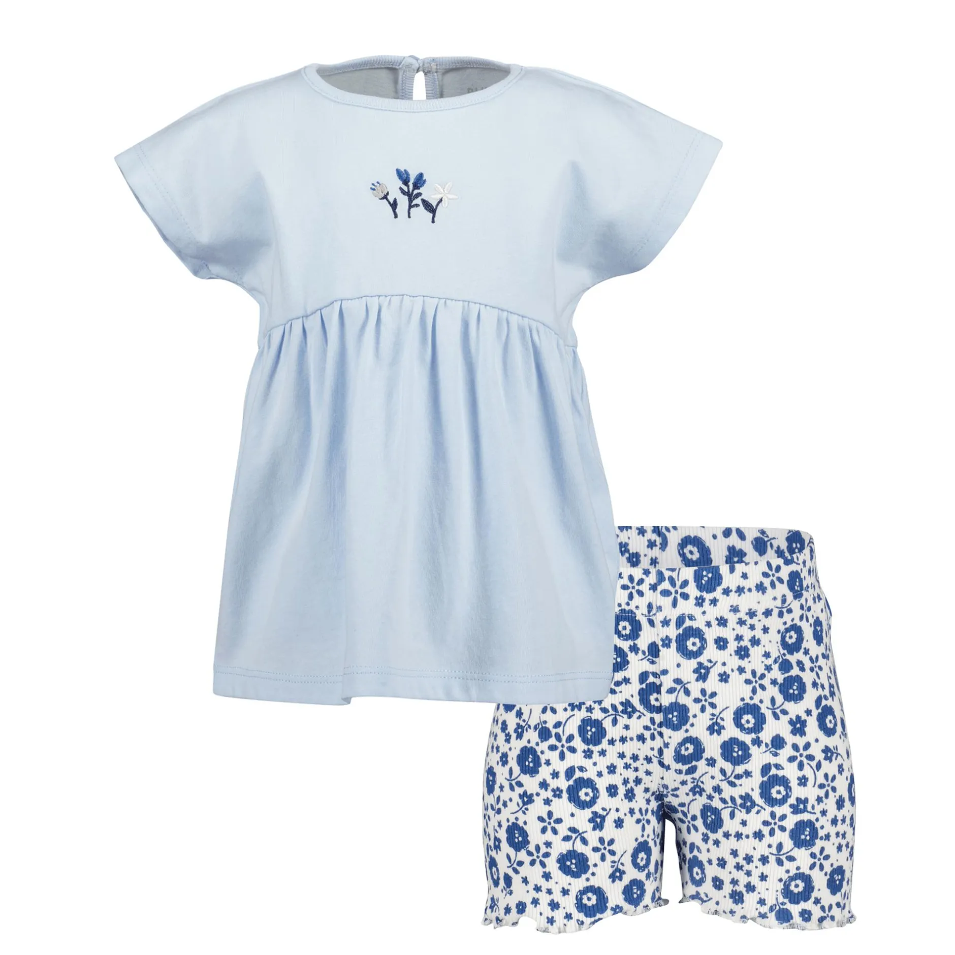 blue seven Set Tunika & Shorts Blumen* Hosen|Oberteile