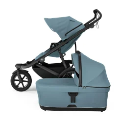 THULE Set Urban Glide 3 Mid Blue mit Wanne*Kinder Kombi-Kinderwagen