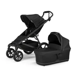 THULE Set Urban Glide 4-wheel Black on Black mit Wanne*Kinder Kombi-Kinderwagen