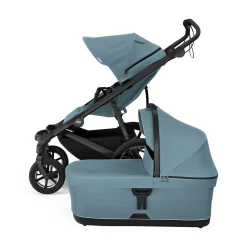 THULE Set Urban Glide 4-wheel Mid Blue mit Wanne*Kinder Kombi-Kinderwagen