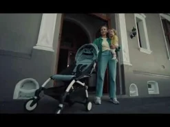 STOKKE Set YOYO³ Gestell Black mit 0+ Neugeborenen-Set Taupe*Kinder Kombi-Kinderwagen
