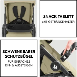 hauck Shop N Care Travel Set Olive*Kinder Buggys