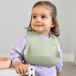 Lu00c4SSIG Silicone Bib Happy Fruits Lemon Olive Olive Olive Olive* Lätzchen|Lätzchen