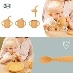babymoov Silikon Geschirr-Set Little Arty* Besteck & Geschirr
