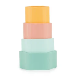 bieco Silikon-Stapelturm Blume*Kinder Lernspielzeug