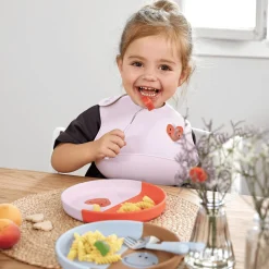 Lu00c4SSIG Silikonteller Happy Rascals Heart Lavender* Besteck & Geschirr