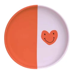 Lu00c4SSIG Silikonteller Happy Rascals Heart Lavender* Besteck & Geschirr