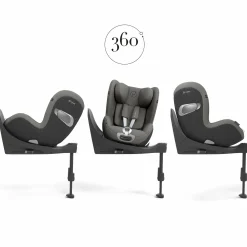 cybex PLATINUM Sirona T i-Size Mirage Grey*Kinder Reboarder 0-18 Kg, Gruppe 0+/1