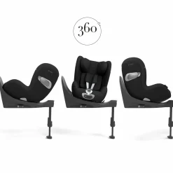 cybex PLATINUM Sirona T i-Size Sepia Black*Kinder Reboarder 0-18 Kg, Gruppe 0+/1