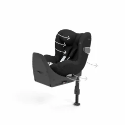 cybex PLATINUM Sirona T i-Size Sepia Black*Kinder Reboarder 0-18 Kg, Gruppe 0+/1