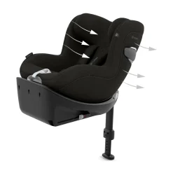 cybex PLATINUM Sirona Ti i-Size Sepia Black*Kinder Reboarder 0-18 Kg, Gruppe 0+/1
