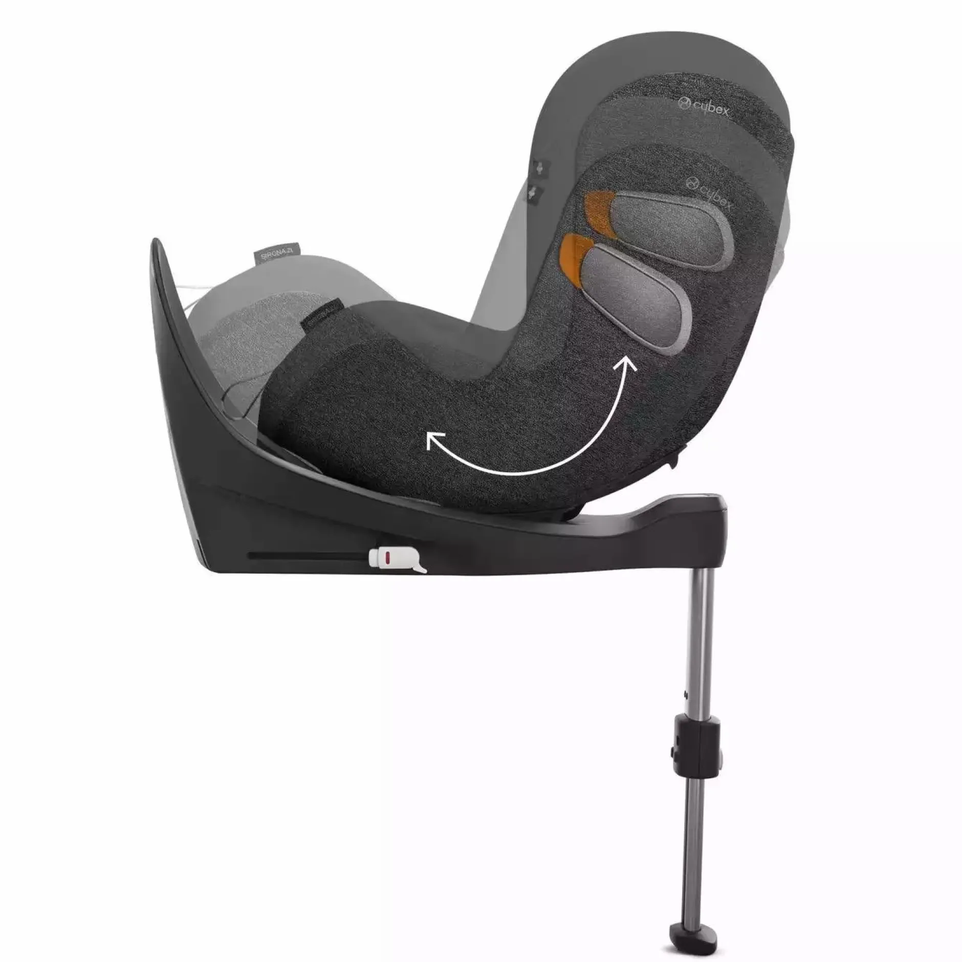 cybex PLATINUM Sirona Zi i-Size Soho Grey*Kinder Reboarder 0-18 Kg, Gruppe 0+/1