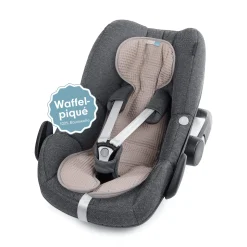 Liebes vPriebes Sitzauflage COOLAIR Waffelpiqué Natur/Grau Gr. 0+*Kinder Kindersitz Zubehör