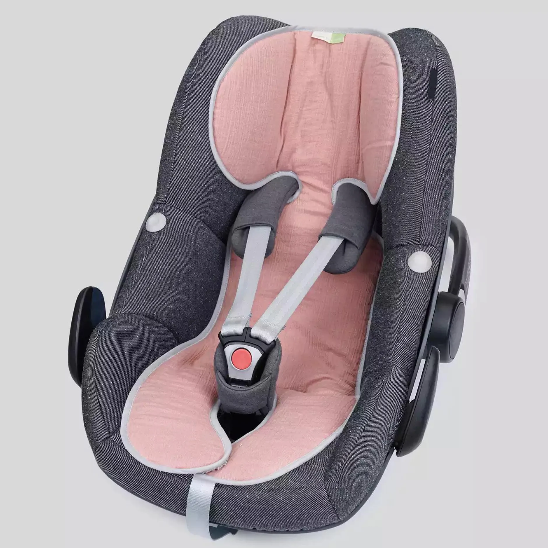 Liebes vPriebes Sitzauflage Lola Gr. 0+ Musselin Altrosé*Kinder Kindersitz Zubehör