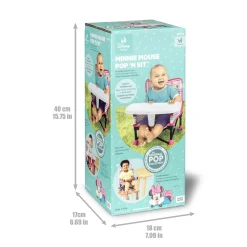 BrightStarts Sitzerhöhung Minnie Mouse Pop 'n Sit* Reisehochstühle